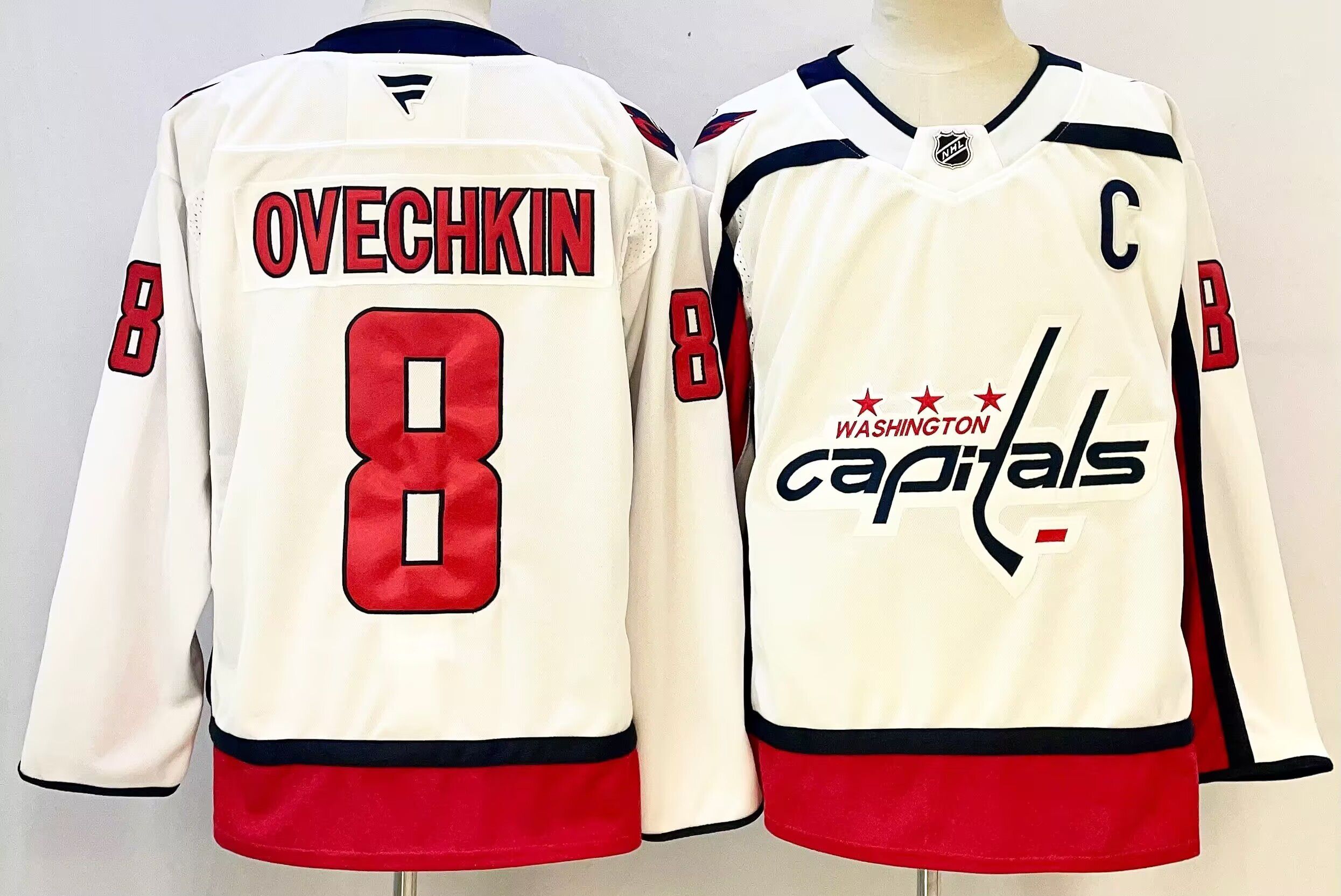 Men Washington Capitals #8 Ovechkin White 2026 Adidias NHL Jersey style 002